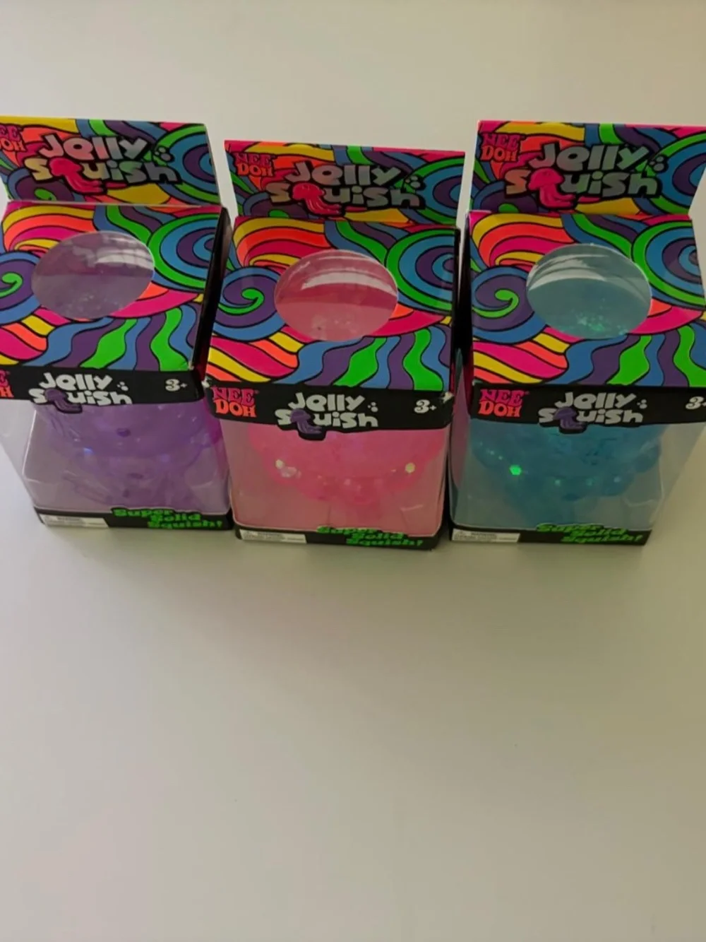 NeeDoh Jellyfish Squishy Fidget Toy Purple Pink Blue Stress Ball NEW - Picture 5 of 7